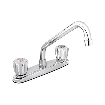 Keeney Mfg Dual Handle Kitchen Faucet with Swivel Spout, Polished Chrome 3065W